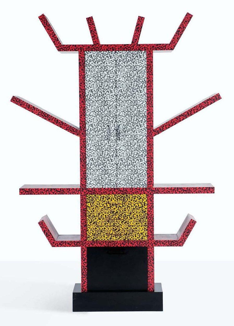 Ettore Sottsass Jr Casablanca Library (1917-2007) for Memphis Milano