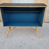 Comptoir de bar vintage en rotin