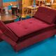 Burgundy red velvet meridian 50s