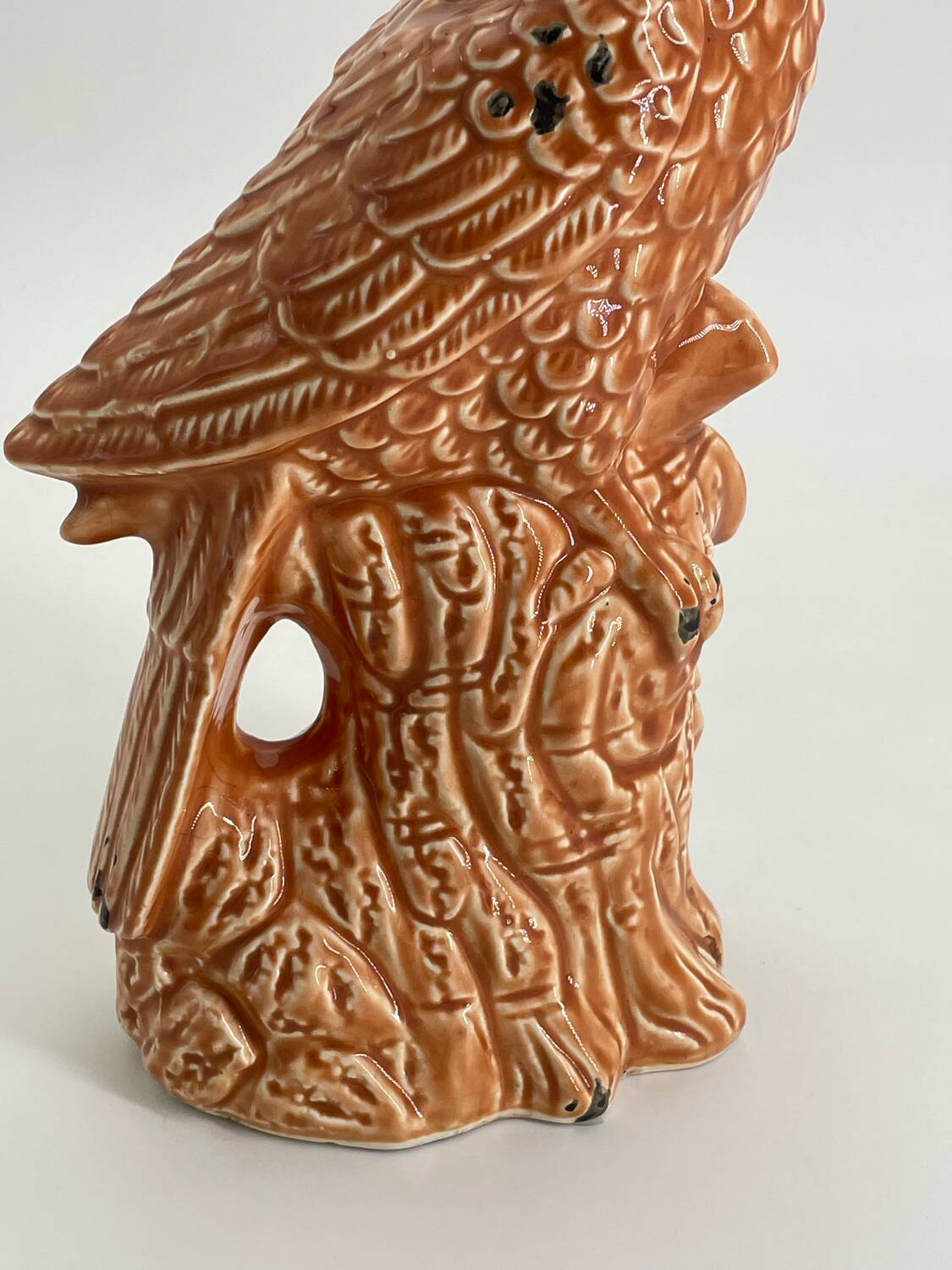 Vintage ceramic sculpture Parrot