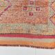 3x10 Coral Orange & Red Turkish Vintage Runner Rug, 98x322Cm