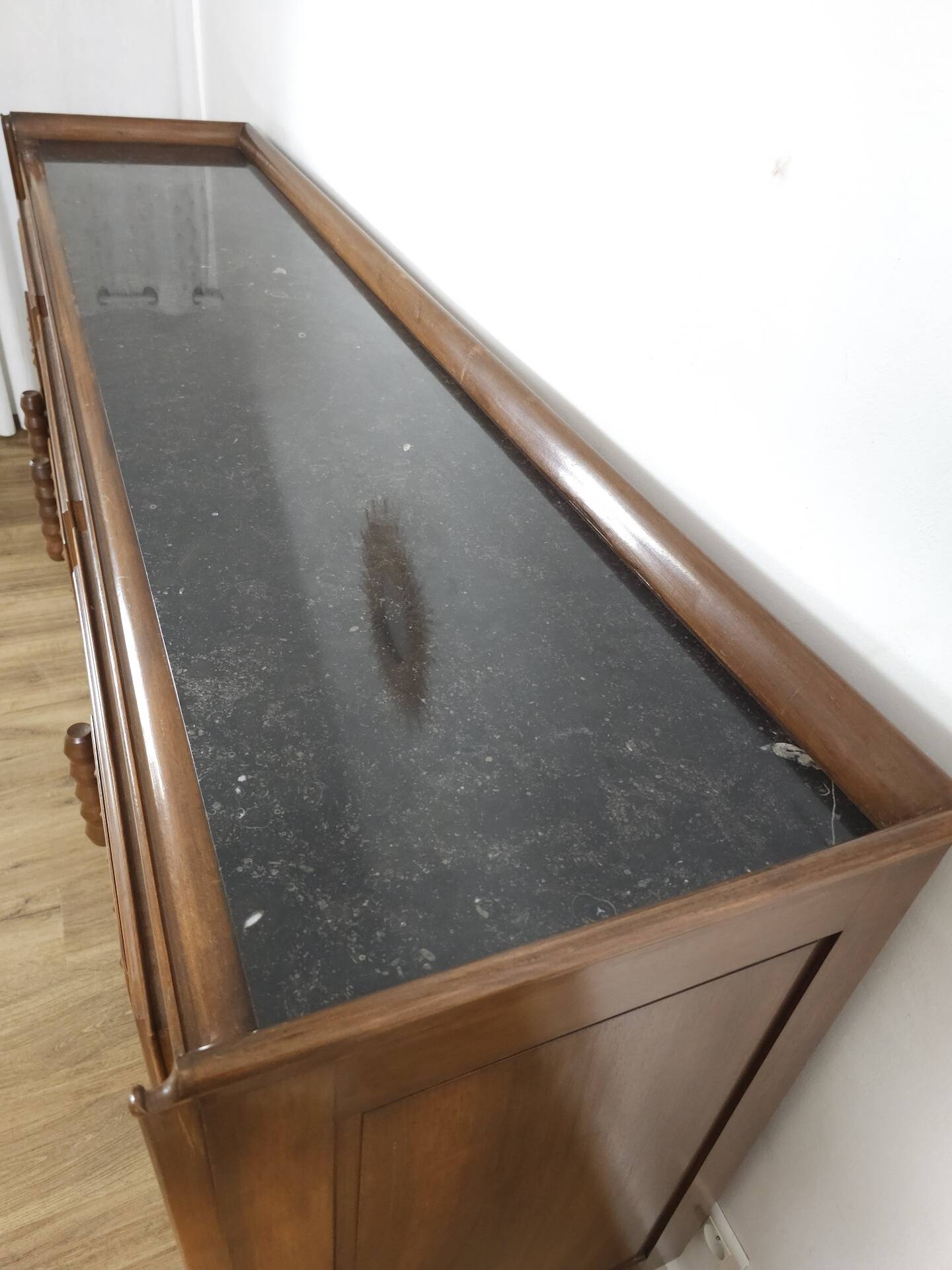 Rare French buffet "Pointe de Diamant" – Antique cabinetmaking work