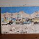 Oil on canvas colorful village