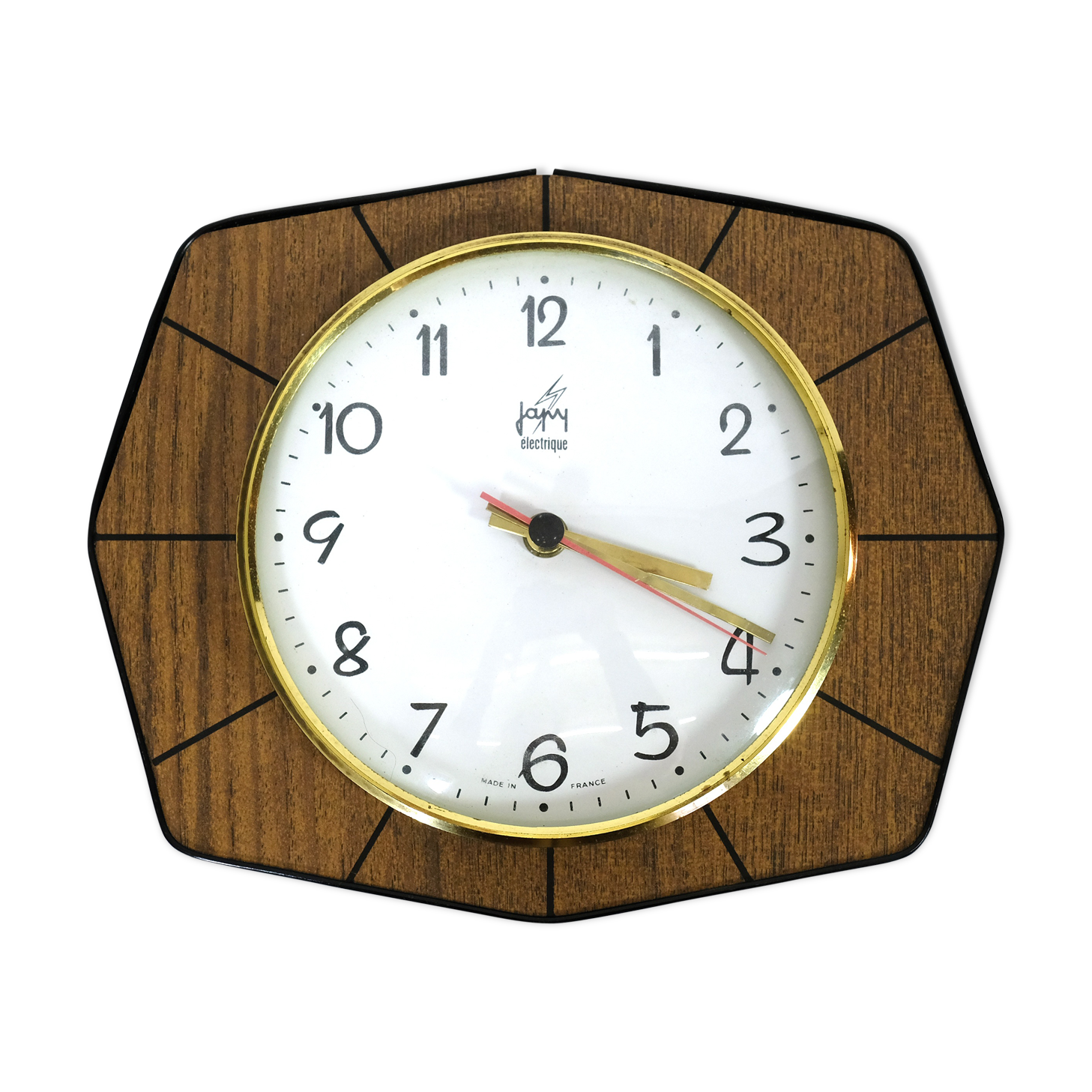 Japy clock on formica background, 1970