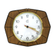 Japy clock on formica background, 1970