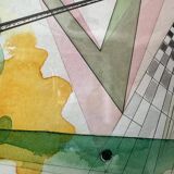 Abstract watercolor frame