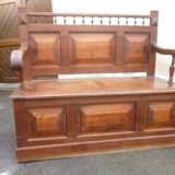 Banc coffre en chêne