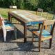 Table en teck avec ses 6 chaises