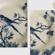 Gien "Provençal" - Set of 3 flat plates Ø 23 cm swallows