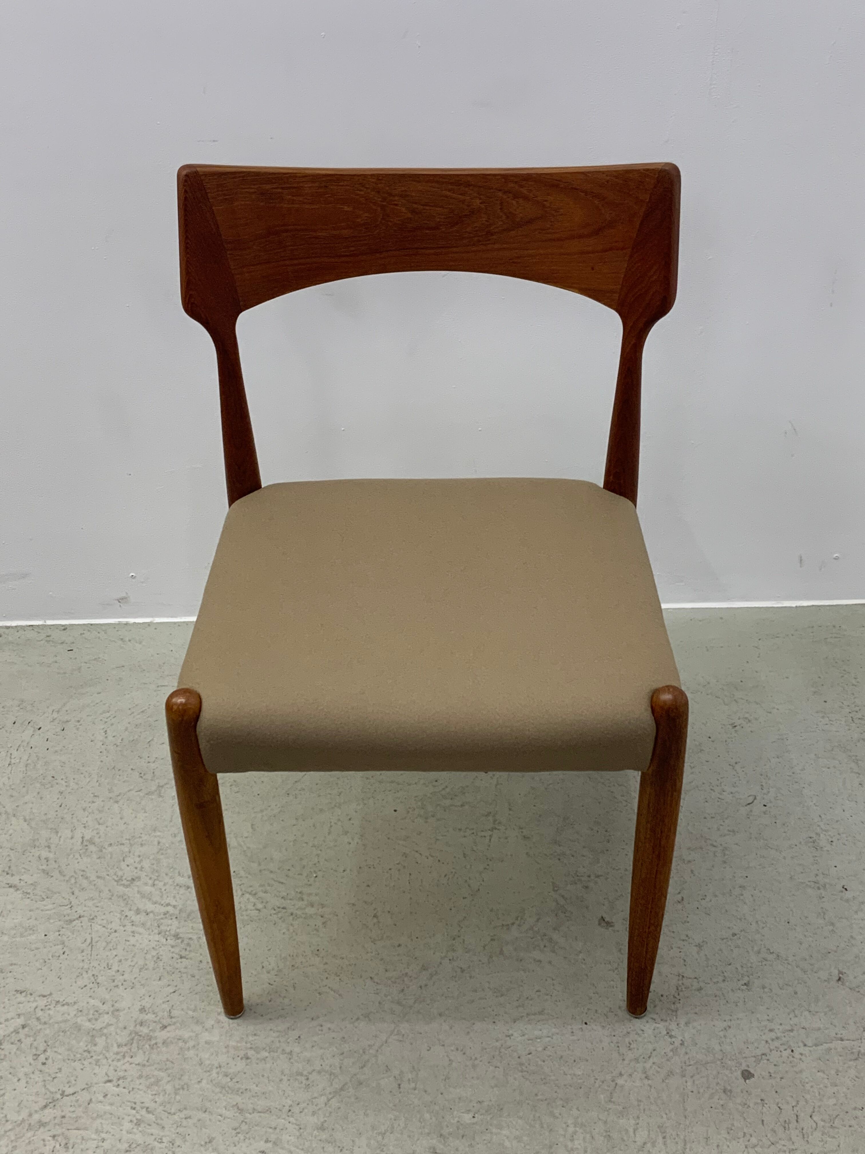 4xDanish Teak Dining Chairs by Bernard Petersen 1960s