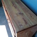 Natural pitch pine wood sideboard ep 1940
