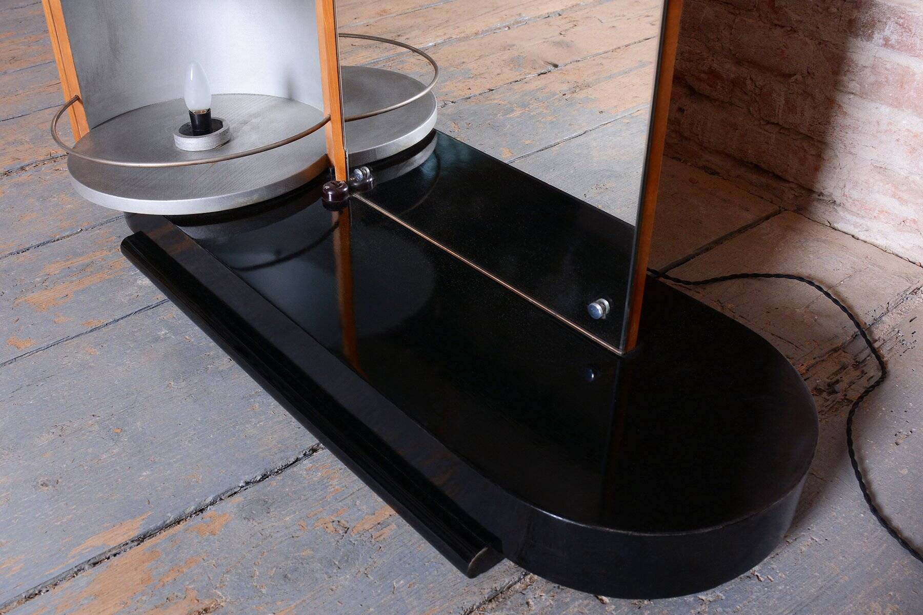 Art Deco Ash Dressing Mirror by J. Halabala for Up Zavody, Czech, 1930s