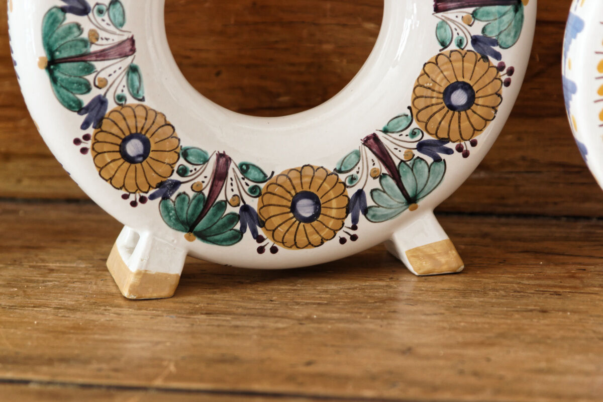 Set of 3 Slovak ceramic soliflores