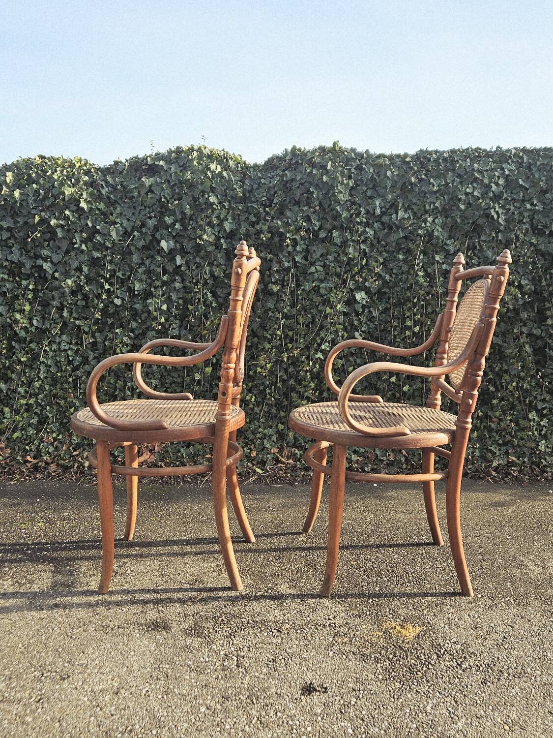 Paire de fauteuils bistrot style thonet