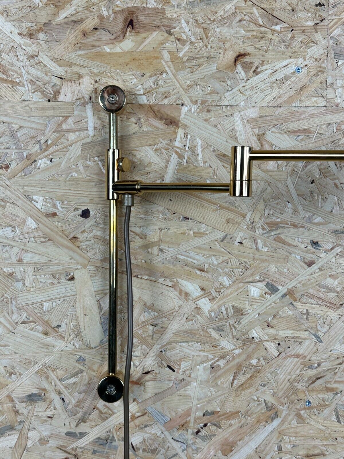 60s 70s wall lamp articulated brass Relco Made in Italy Design