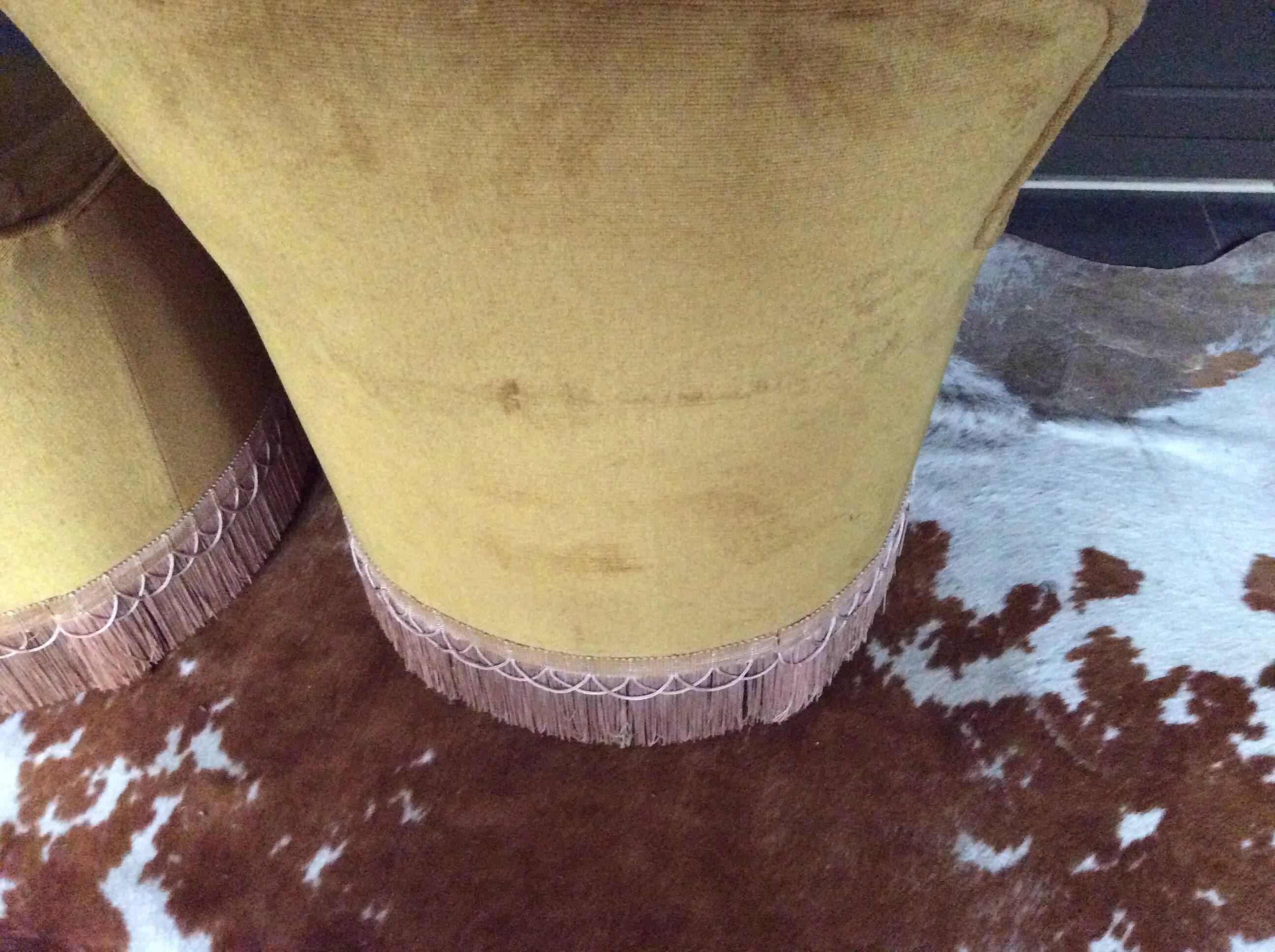 Pair of toad armchairs