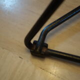 Armchair black metal diamond