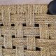 Banc en bois assise en corde 1950