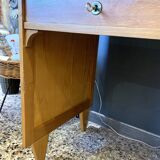 Vintage light oak desk