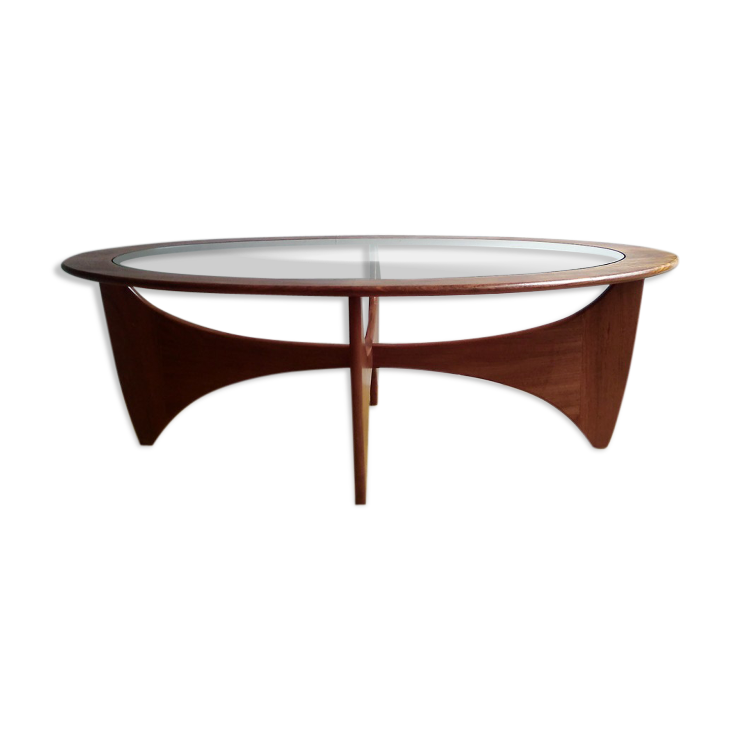 Astro oval coffee table - designer Victor Wilkins - edition g plan - 1960