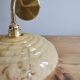 Vintage lampshade wall lamp in yellow Clichy glass
