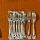 Christofle Perles, 72-piece cutlery set in silver-plated metal, excellent condition.