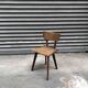 Chaise brutaliste en bois , année 30/40