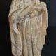 Religious statuette Holy Virgin Sacred Heart in plaster nineteenth century