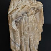 Religious statuette Holy Virgin Sacred Heart in plaster nineteenth century