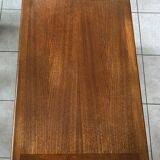 Table basse teck danois Trioh Mobler attribuée à Niels Bach, vintage, années 1960