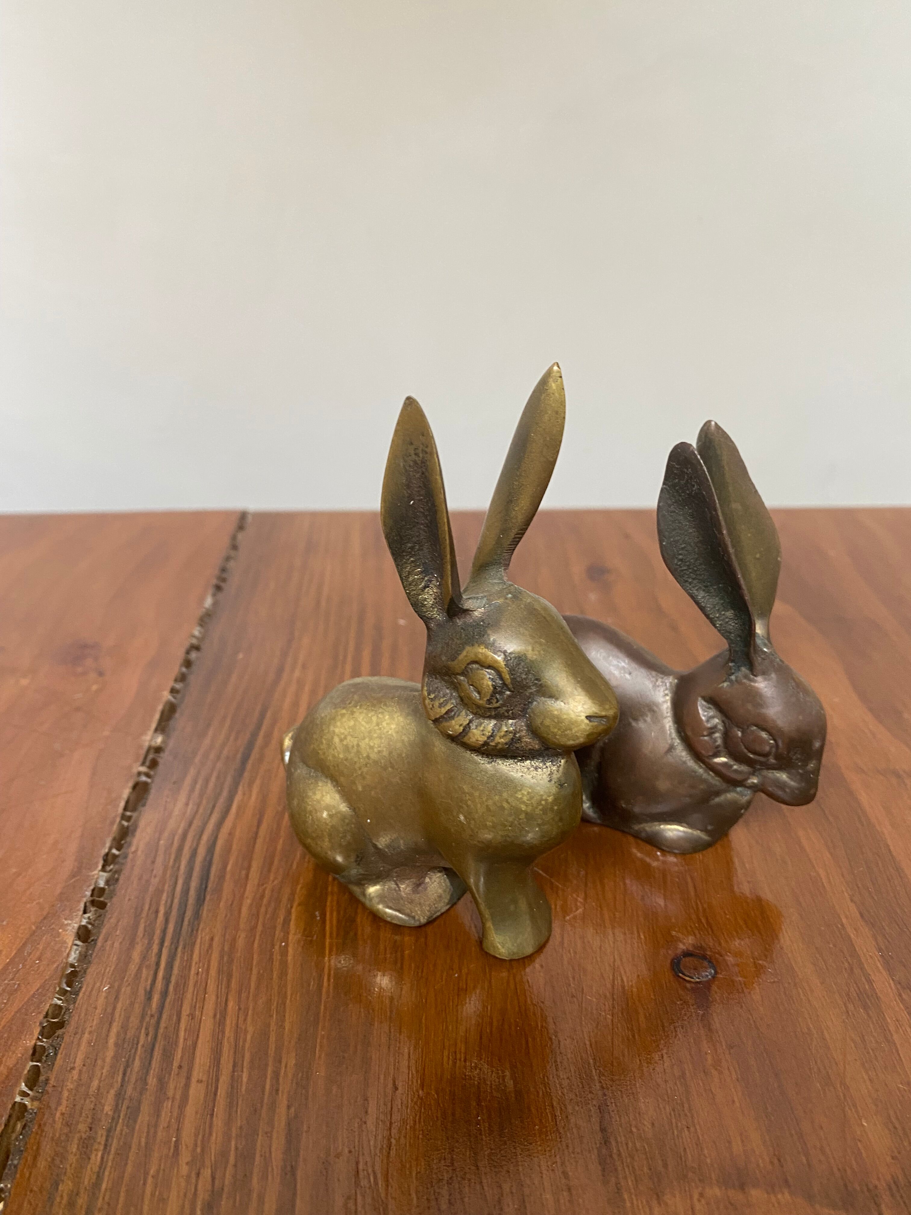 Brass rabbits