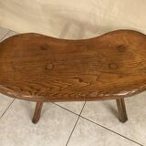 Petit banc brutaliste bois massif
