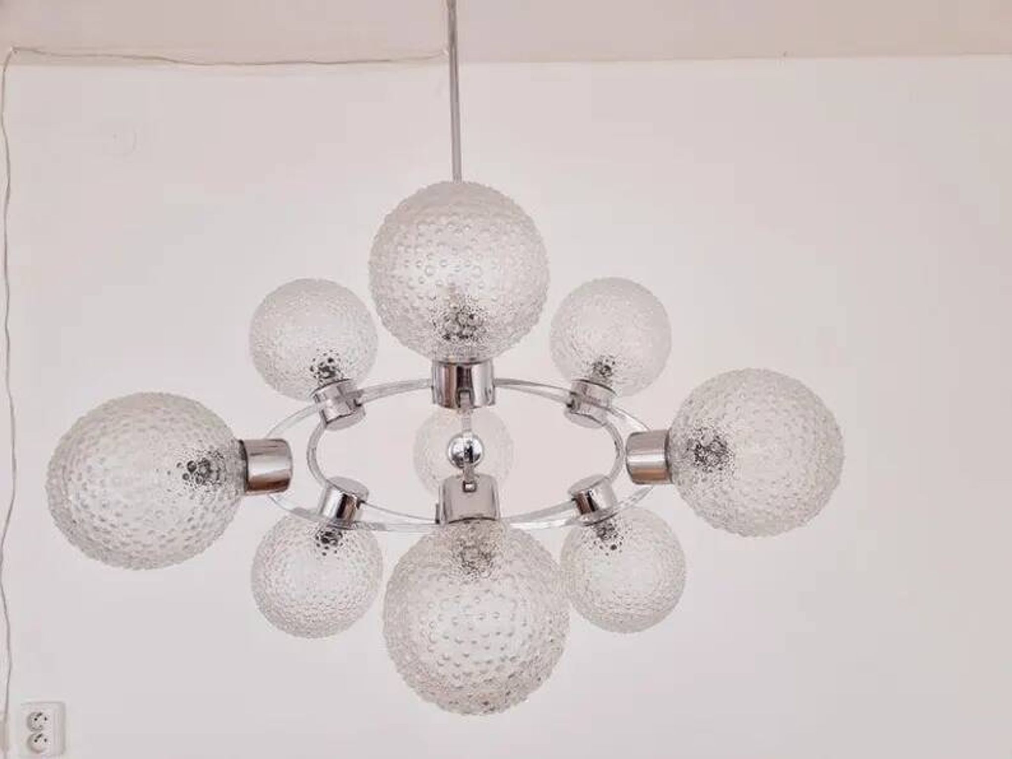 Large Midcentury Galaxy Sputnik Chandelier, Germany, 1970s