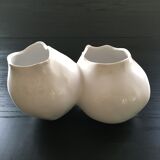 Vase double forme organique
