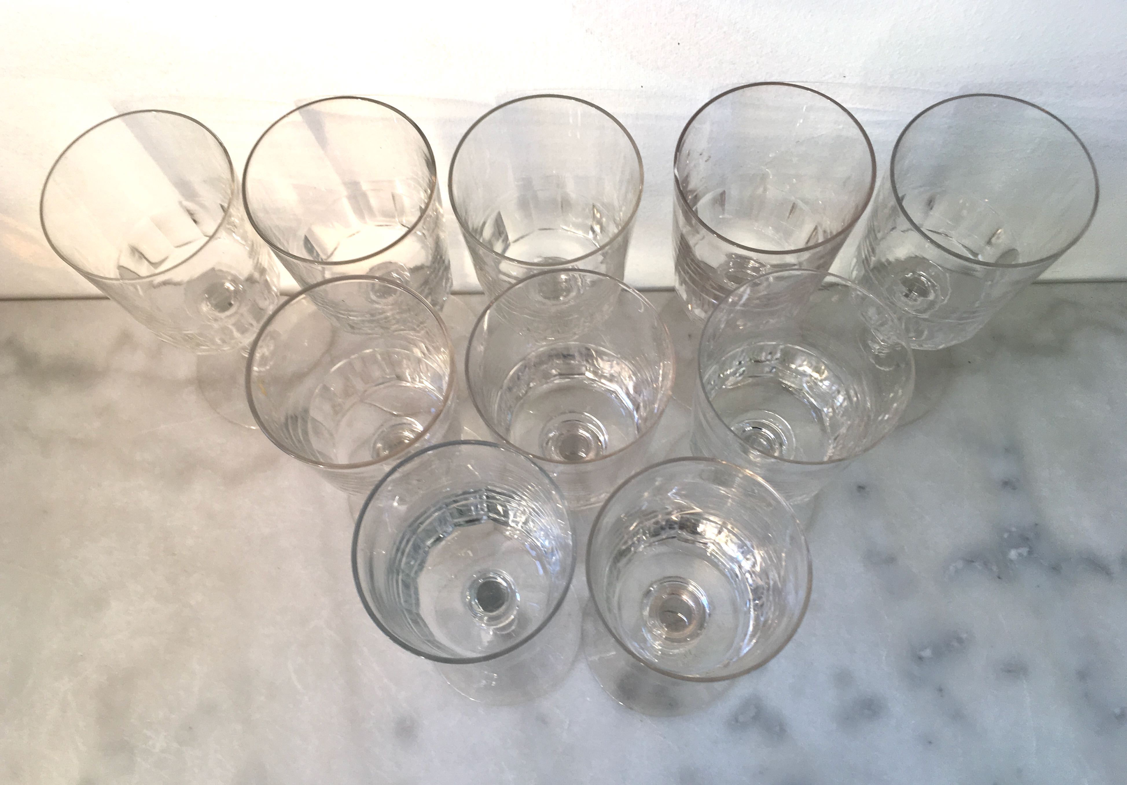 Set de 10 verres à vin années 40