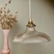 Vintage holophane glass lampshade pendant light