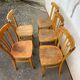 Set of 5 vintage bistro chairs