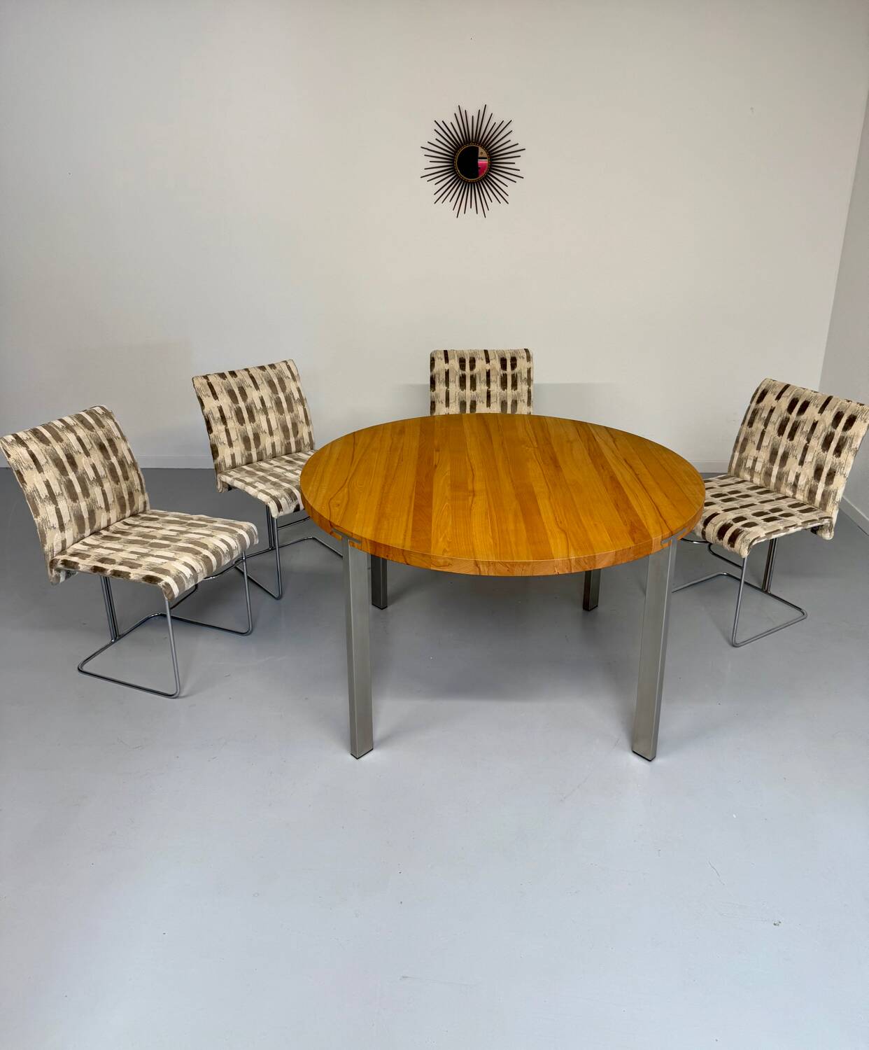 Set of 4 old Saporiti Italia chairs from the 1970s, Ernes design