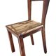 Art deco style chairs carved varnished wood honey brown color 1940
