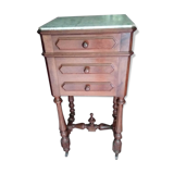 Marble top nightstand