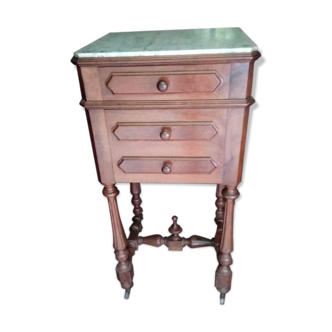 Marble top nightstand