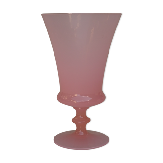 Vintage vase in pink opaline ht 16,8 cm ref 2019/17