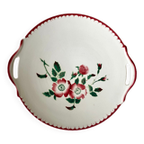 Floral pie dish Sarreguemines Epernay