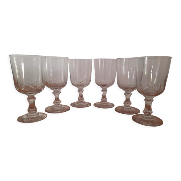 Lot de 6 verres anciens