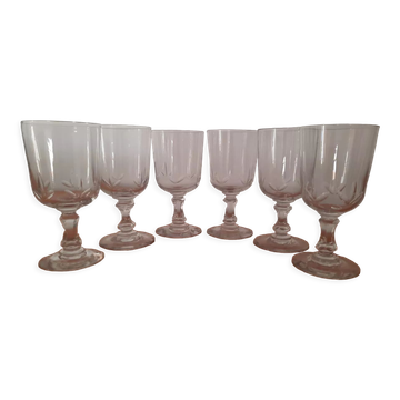 Set of 6 antique glasses
