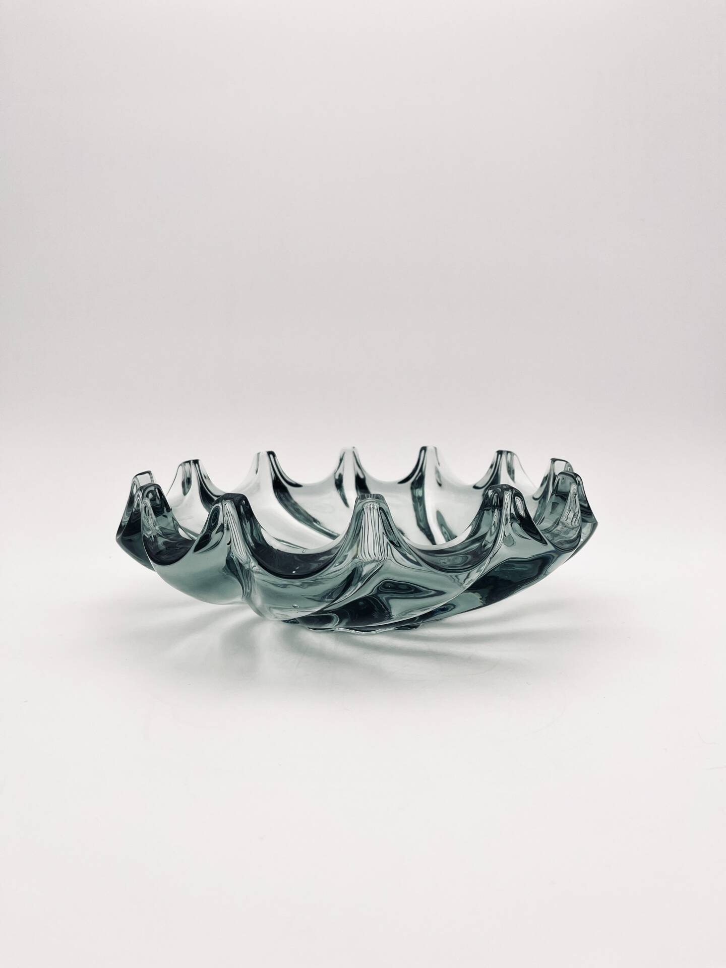 Coupe Tourbillon Smoked Glass - Art Deco - 27cm