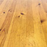 Vintage oval pine table with extendable top