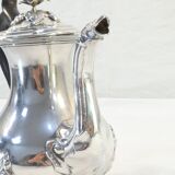 Theiere pourer in solid silver handle in ebene minerve martial fray 19th