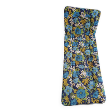 Chaise longue annees 60/70 tissu fleuri