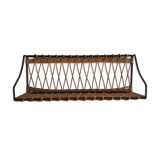Rattan wall shelf